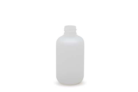Rounded cylindrical bottle - 250ml - natural - cap exclusive