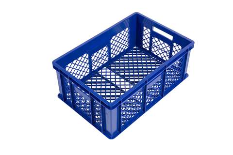 EN bac gerbable à pain 46l - 600x400x240mm - parois et fond perforés - 2 poignées ouvertes