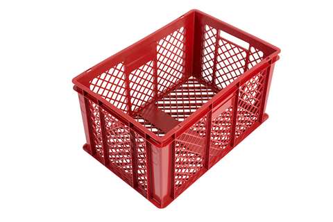 EN bac gerbable à pain 64l - 600x400x320mm - parois et fond part. perforés - 2 poignées ouvertes