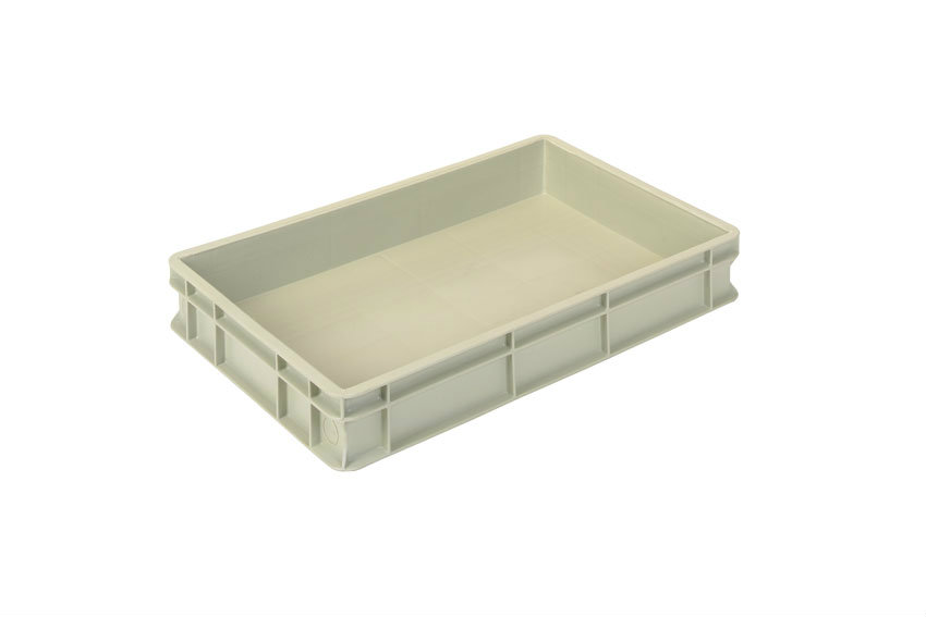 EN Stacking bin Gold Gold 17l - 600x400x100mm - closed sides and reinforced closed bottom 