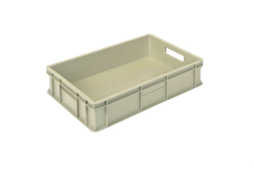 EN Stacking bin Gold Gold 22l - 600x400x130mm - closed sides and reinforced closed bottom 