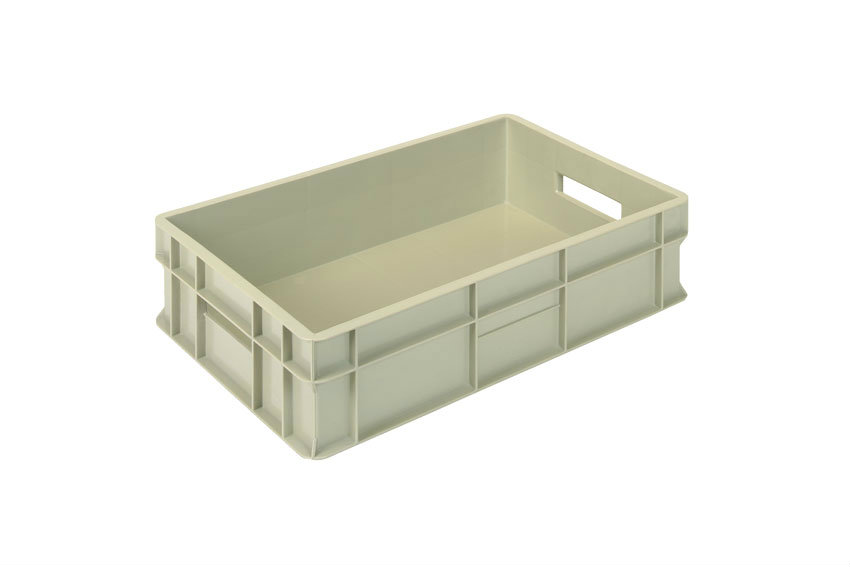 EN Stacking bin Gold Gold 28l - 600x400x150mm - closed sides and reinforced closed bottom 