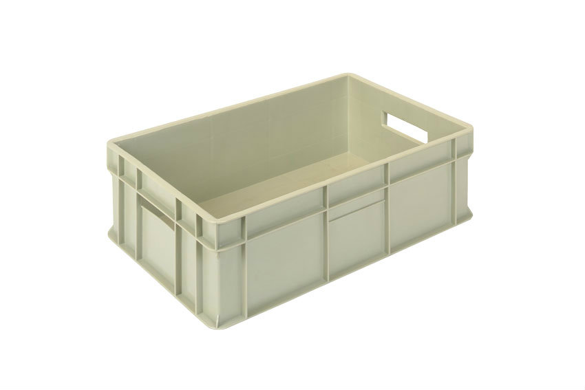 EN Stacking bin Gold Gold 38l - 600x400x200mm - closed sides and reinforced closed bottom 