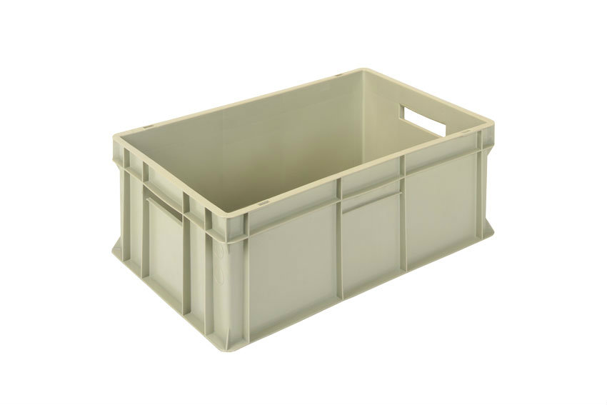 EN Stacking bin Gold Gold 46l - 600x400x240mm - closed sides and reinforced closed bottom 