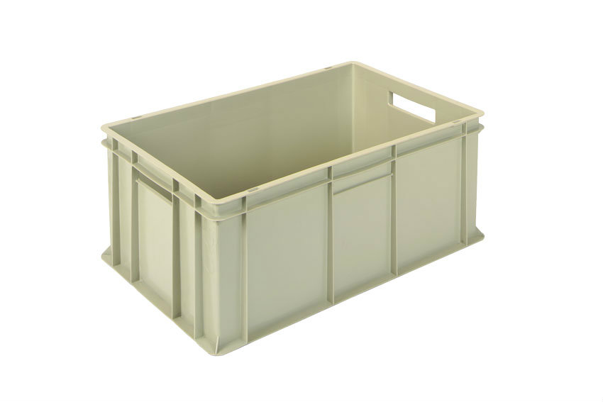 EN Stacking bin Gold Gold 53l - 600x400x260mm - closed sides and reinforced closed bottom 