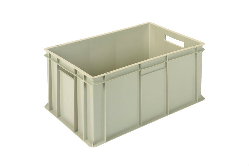 EN Stacking bin Gold Gold 58l - 600x400x290mm - closed sides and reinforced closed bottom 
