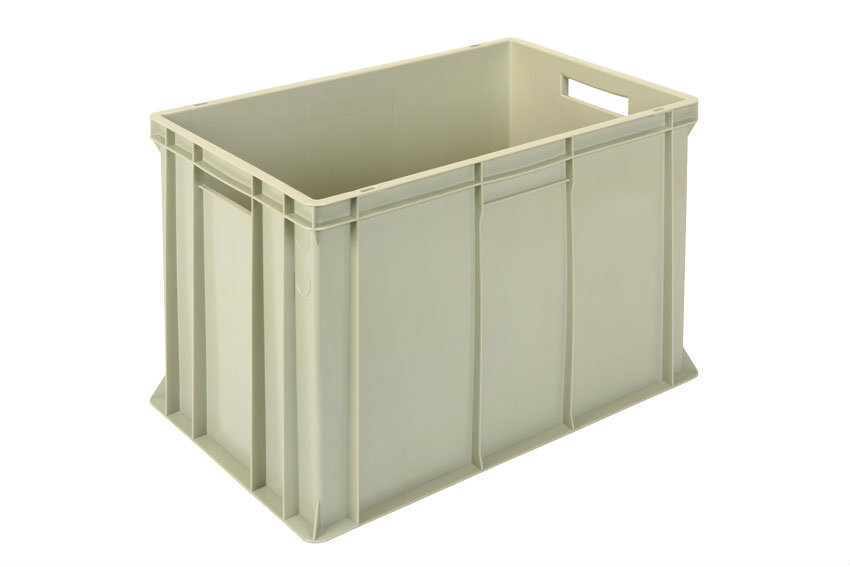 EN Stacking bin Gold Gold 82l - 600x400x410mm - closed sides and reinforced closed bottom 