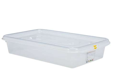 Gastronox 1/1 - 100mm high - 13l - lid and clips included