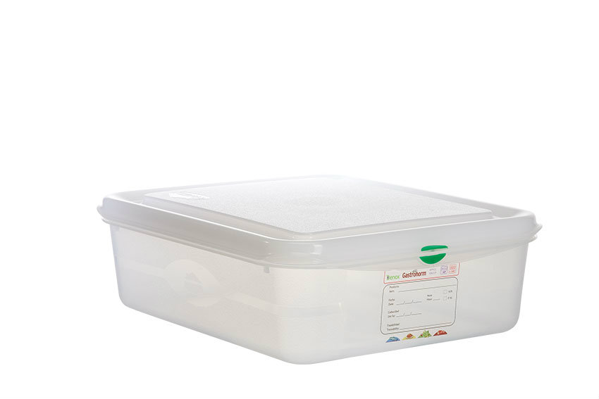 Gastronox 1/2 - 65mm high - 4l - lid and clips included 