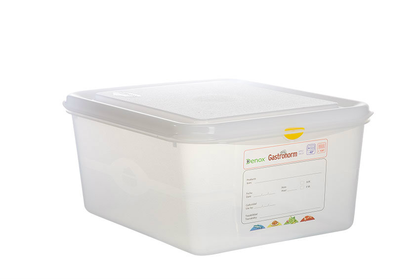 Gastronox 1/2 - 150mm high - 10l - lid and clips included 
