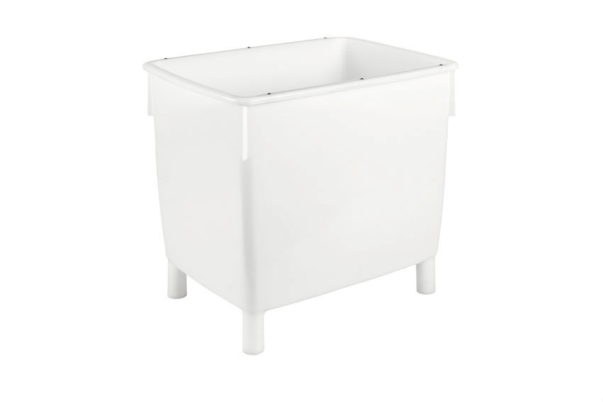 Bac de grand volume conique 400l - 945x725x830mm - sur 4 pieds 