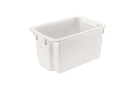 EN bac de transport emboîtables et gerbables 50l - 600x400x325mm - Rota - coins arrondis