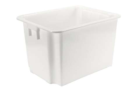EN bac de transport emboîtables et gerbables 170l - 800x600x505mm - Rota - coins arrondis