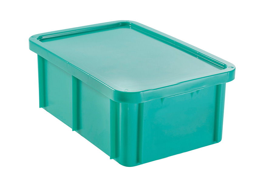 EN stackable transport crate Special 35l - 600x400x230mm - rounded corners - incl. lid 