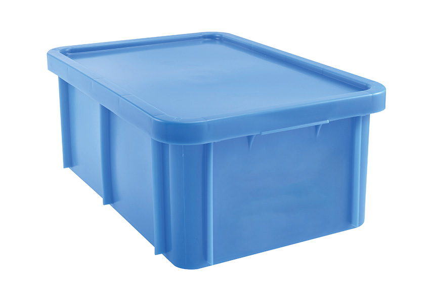 EN stackable transport crate Special 35l - 600x400x230mm - rounded corners - incl. lid 