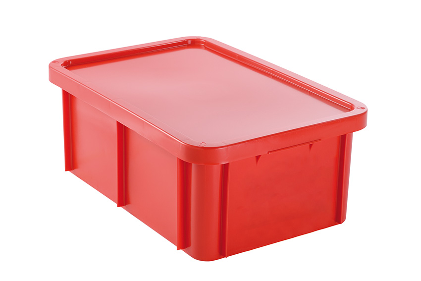 EN stackable transport crate Special 35l - 600x400x230mm - rounded corners - incl. lid 