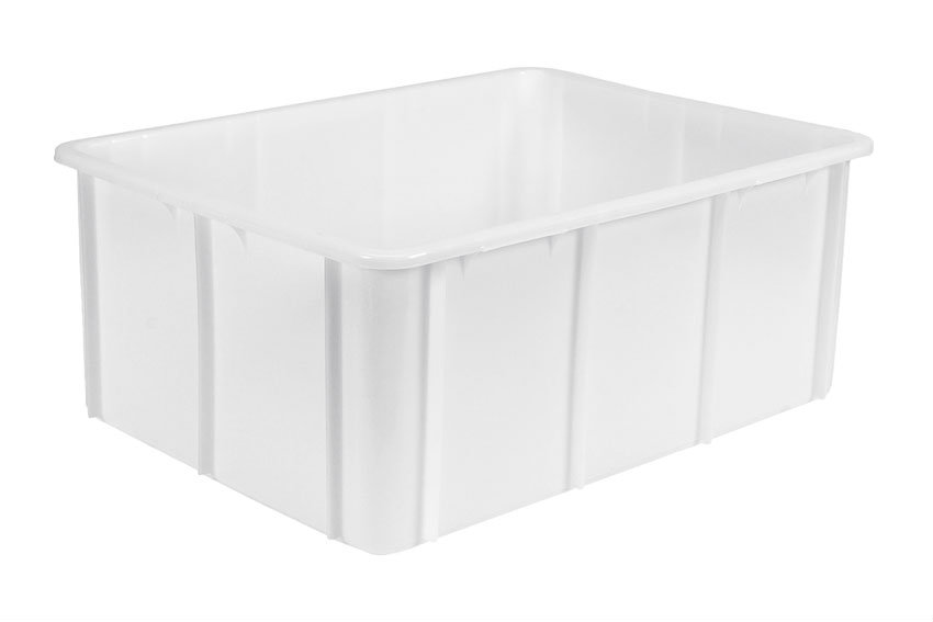 EN stackable transport crate Special 120l - 800x600x320mm - rounded corners 
