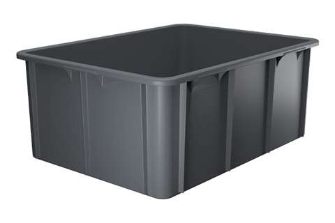 EN stackable transport crate Special 120l - 800x600x320mm - rounded corners