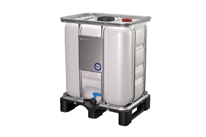300l IBC pour adblue avec cds - palette plastique - ouv. remplis. ø150mm 