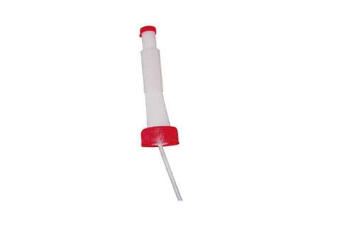 Din 51 screw cap for jerrycan - with flexible spout - red