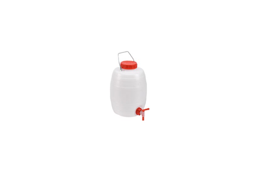 Baril pour liquides - 5l - avec robinet - h xø: 280x180 mm 