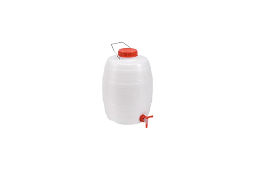 Baril pour liquides - 20l - avec robinet - hxø: 410x292mm 