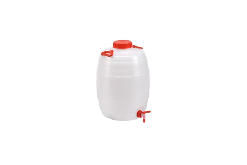 Baril pour liquides - 25l - avec robinet - hxø: 440x320mm 