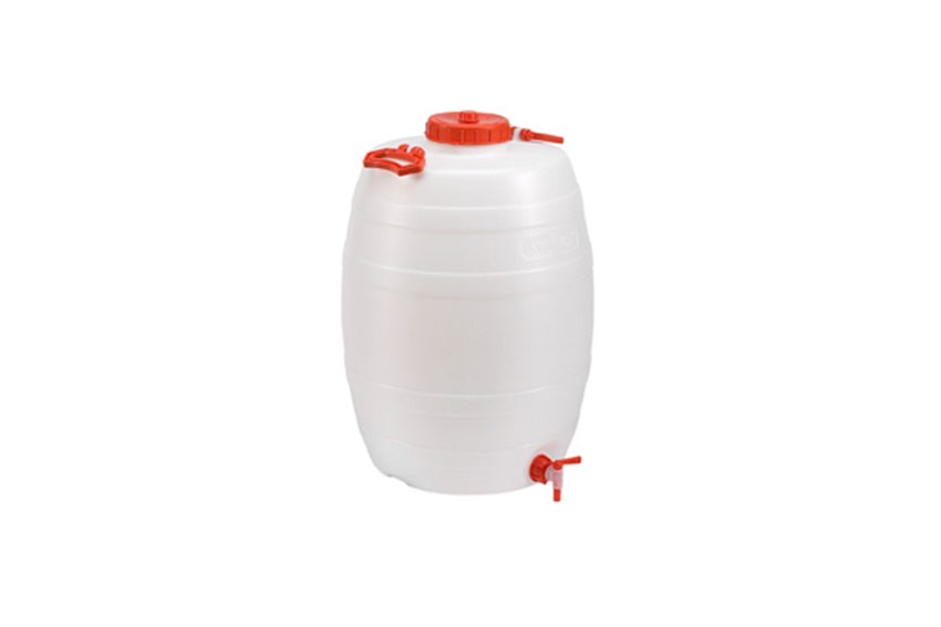 Baril pour liquides - 50l - avec robinet - hxø: 560x390mm 