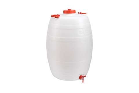 Baril pour liquides 100 l - avec robinet - hxø: 710x490mm