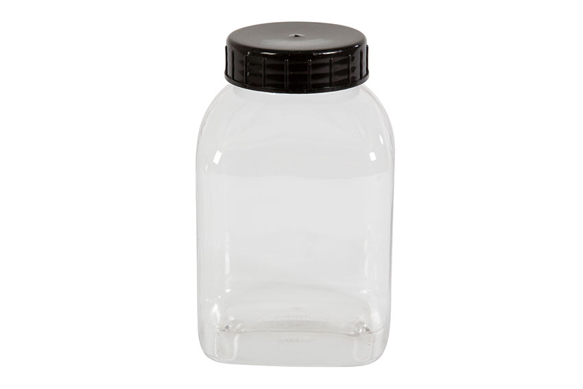 Square container wide opening - 2000ml - serie 310 PVC/petg 