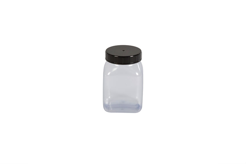 Square container wide opening - 200ml - serie 310 PVC/petg 