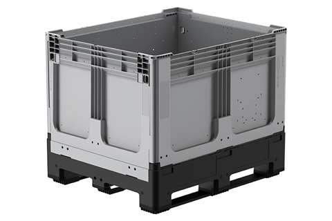 Logifold box 1200x1000x975mm - 855l - closed - 3 skids