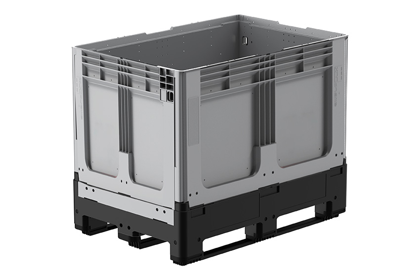 Logifold box 1200x800x958mm - 660l - closed - 3 skids 