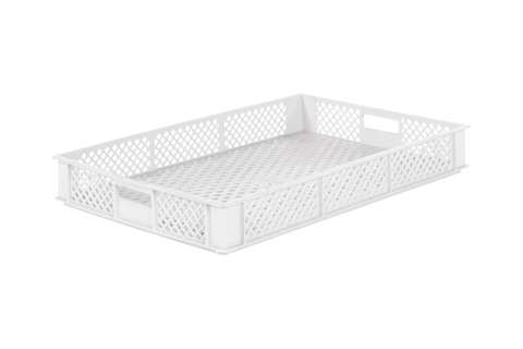 Bac de stockage empilable Multi 14l - 600x400x76mm - côtés et fond perforés
