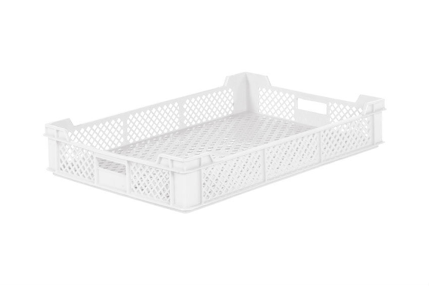 Stacking crate Multi 18l - 600x400x100mm - perforated  sides and bottom 