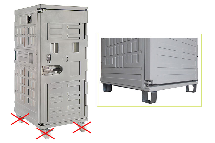 Cargo line isothermal container 775l - on 4 feet 