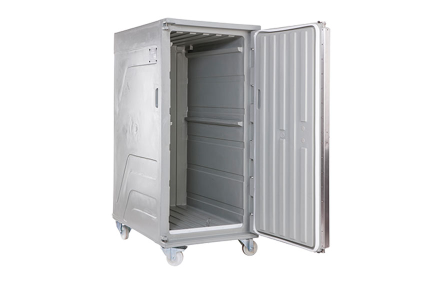 Cargo line isothermal container 860 l - on 4 castors 