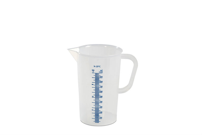 Graduated measuring cup - 1000 ml - blue raised scale 