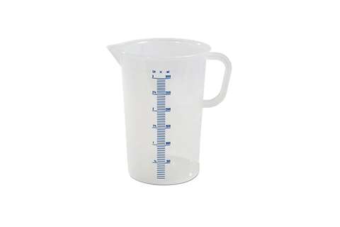 Graduated measuring cup - 3000 ml - blue raised scale