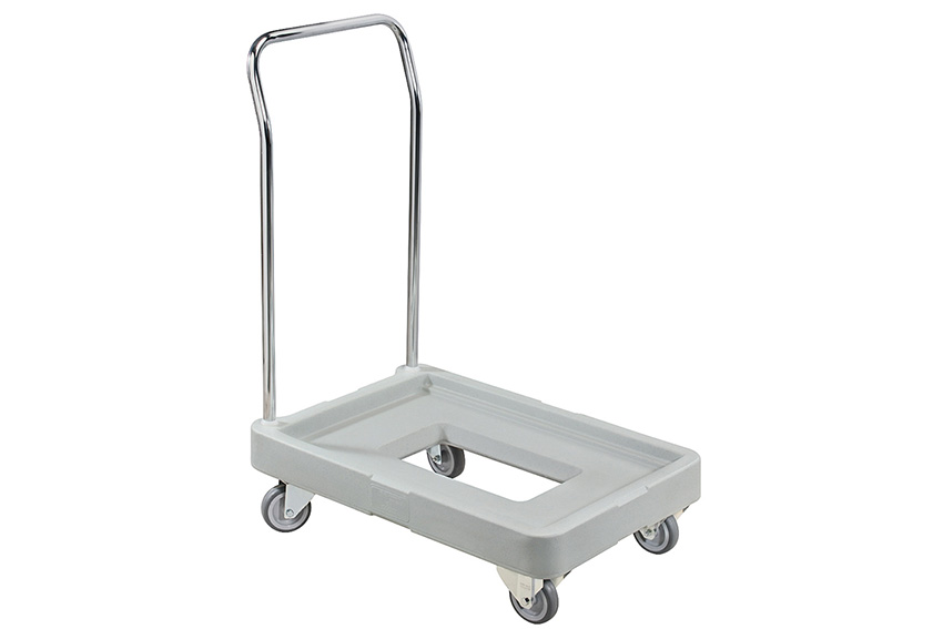 Maxidolly with chromed handle - 525x750x965mm - 2 swivel castors + 2 fixed castors 