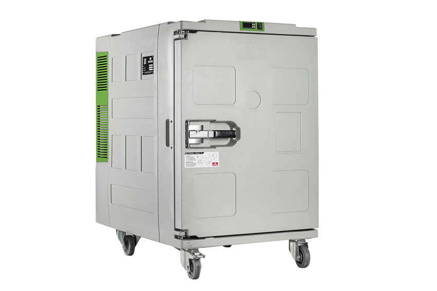 Conteneur conservation Koala Green 495 - 855x1285x1360mm - froid statique - 0°C +10°C - 4 roues 