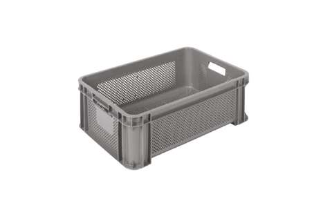 Multifunctional crate 30l Series 5439 - 545x390x200mm - perforated sides and bottom