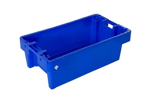 Fish crate 60l nest- and stackable - 800x450x270mm - drainage bottom