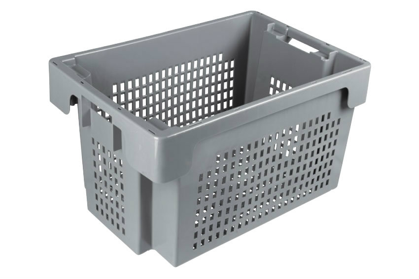 EN Bac gerbable emboîtable 60l - 600x400x350mm - parois et fond perforés 