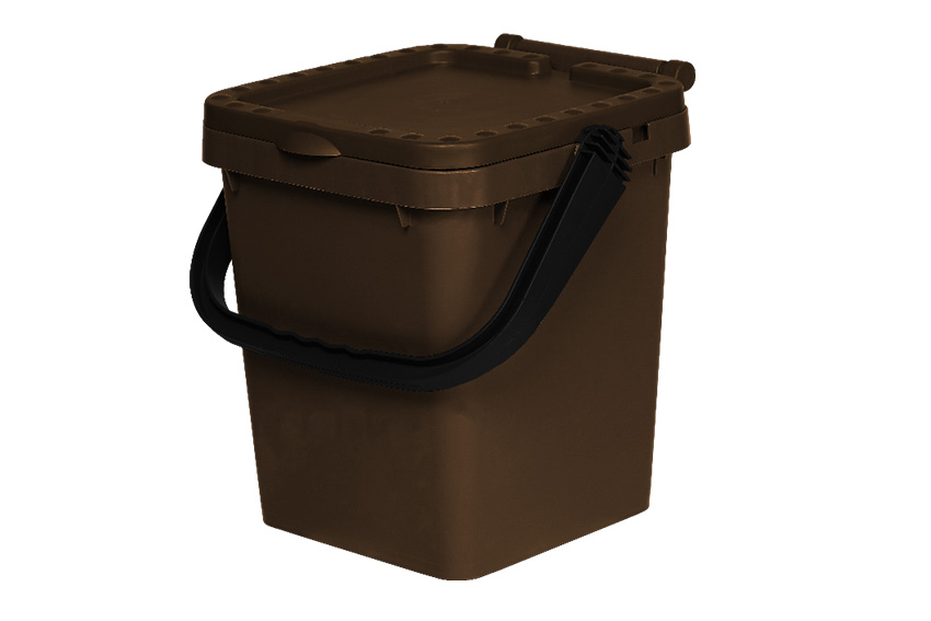Conteneur pour déchets organiques avec - couvercle basculant fermé - 20l 