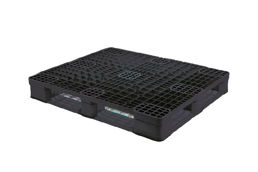 Palette comfort - 1200x1000x155 mm - rec - plateau ajouré - 5 semelles 