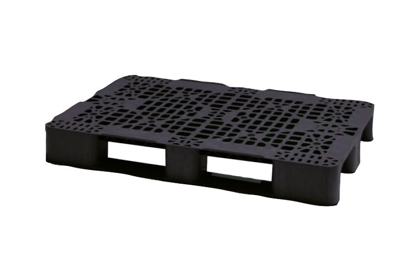 Palette Comfort - 1200x800x150mm - rec - plateau ajouré - 2 semelles 