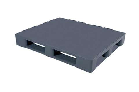 Palette hygiene - 1200x1000x160 mm - rec - 3 semelles - plateau fermé