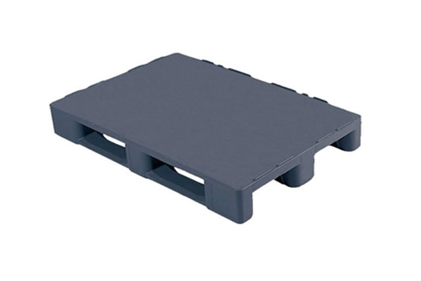 Hygiene pallet - 1200x800x155 mm - rec - 3 skids - closed deck 