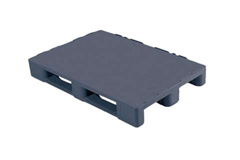 Hygiene pallet - 1200x800x155 mm - rec - 3 skids - closed deck